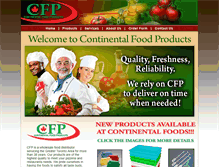 Tablet Screenshot of continentalfoods.ca